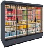 Apella HD wandkoeling met trekdeuren B250xD96xH220cm - antraciet