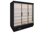Apella HD wandkoeling met trekdeuren B187,5xD96xH220cm - zwart - Afbeelding 2