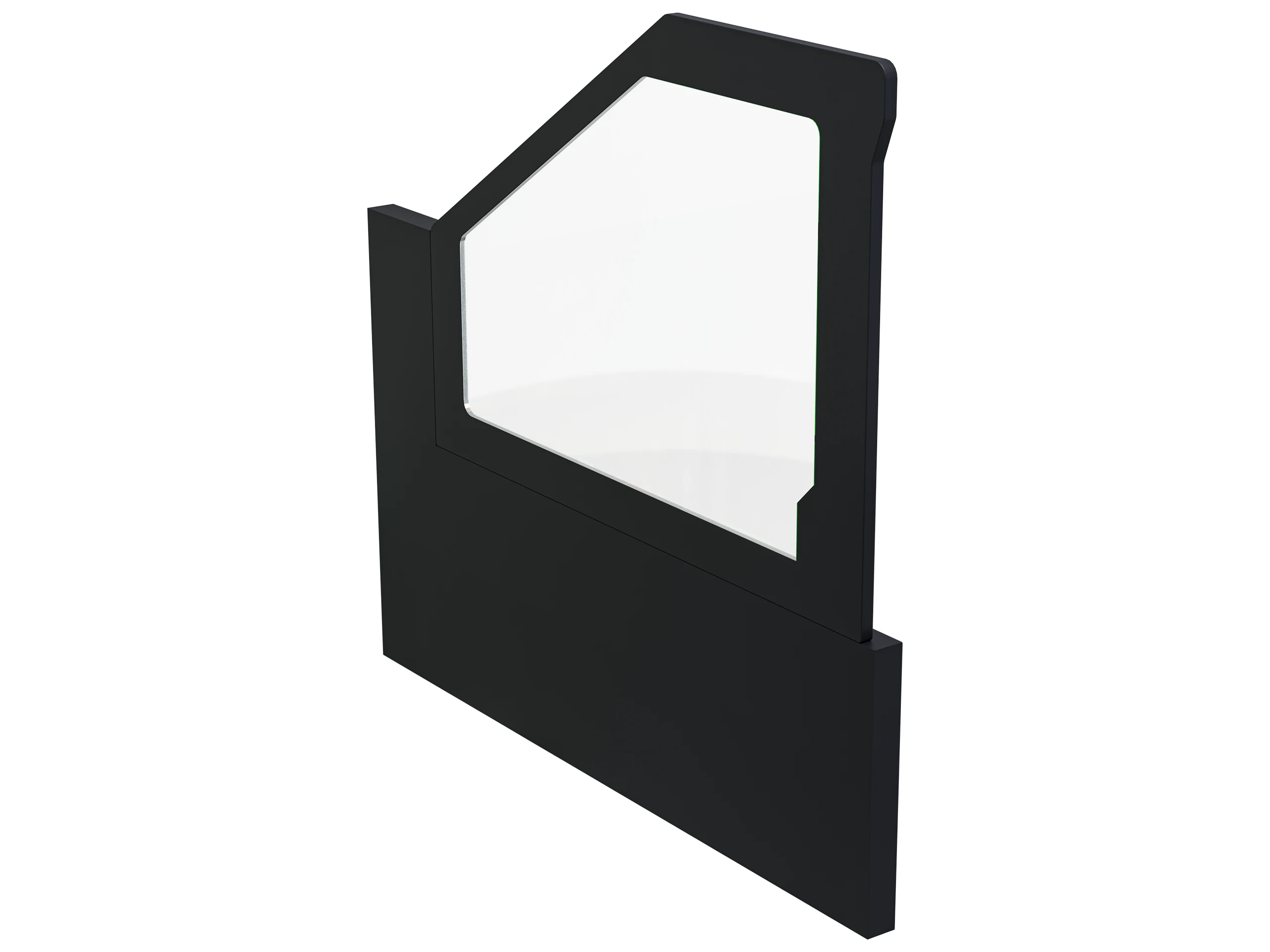 Rose Yan Panel 9005 1 ps Rose zijpanelen links + rechts set - zwart - Afbeelding 1