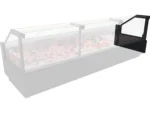 Rose zijpanelen links + rechts set - zwart - Afbeelding 2